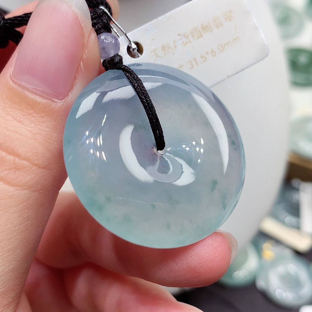 颈饰未镶嵌翡翠编号106，31.5/6