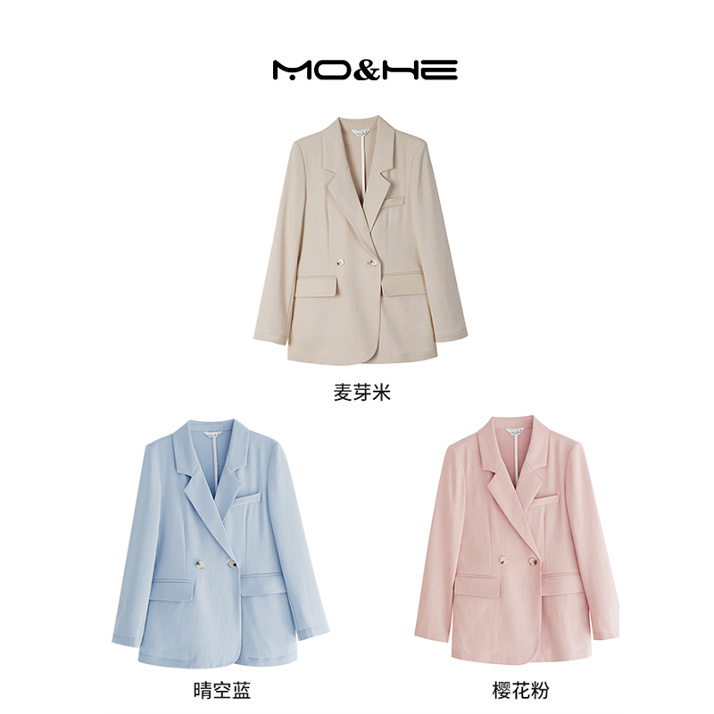 清仓【942】夏日轻薄感金丝纱线宽松休闲西装外套