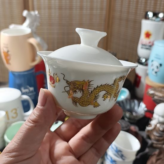 陶瓷盖碗茶杯茶叶罐主人杯