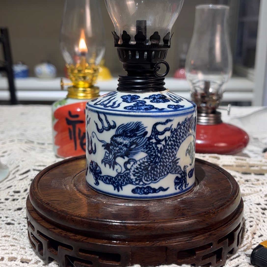 摆件景德镇陶瓷香薰灯