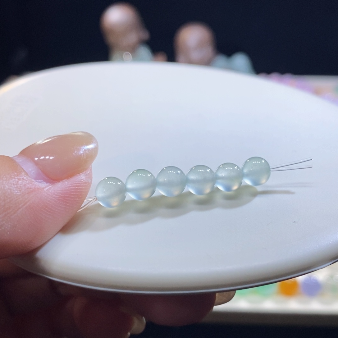 翡翠未镶嵌吊坠(不含链)翡翠冰晴珠（随机发一个）