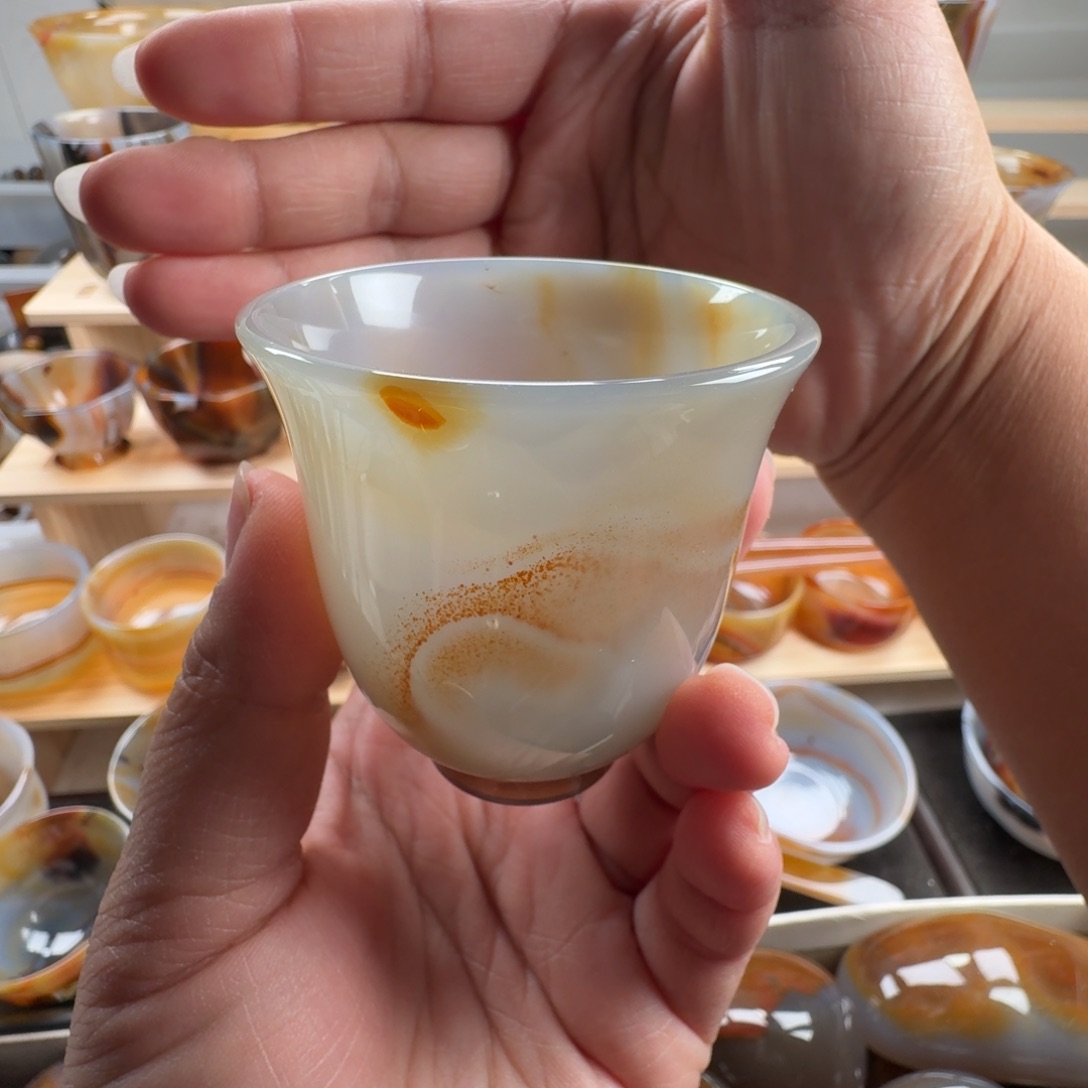 玛瑙/玉髓未镶嵌茶杯