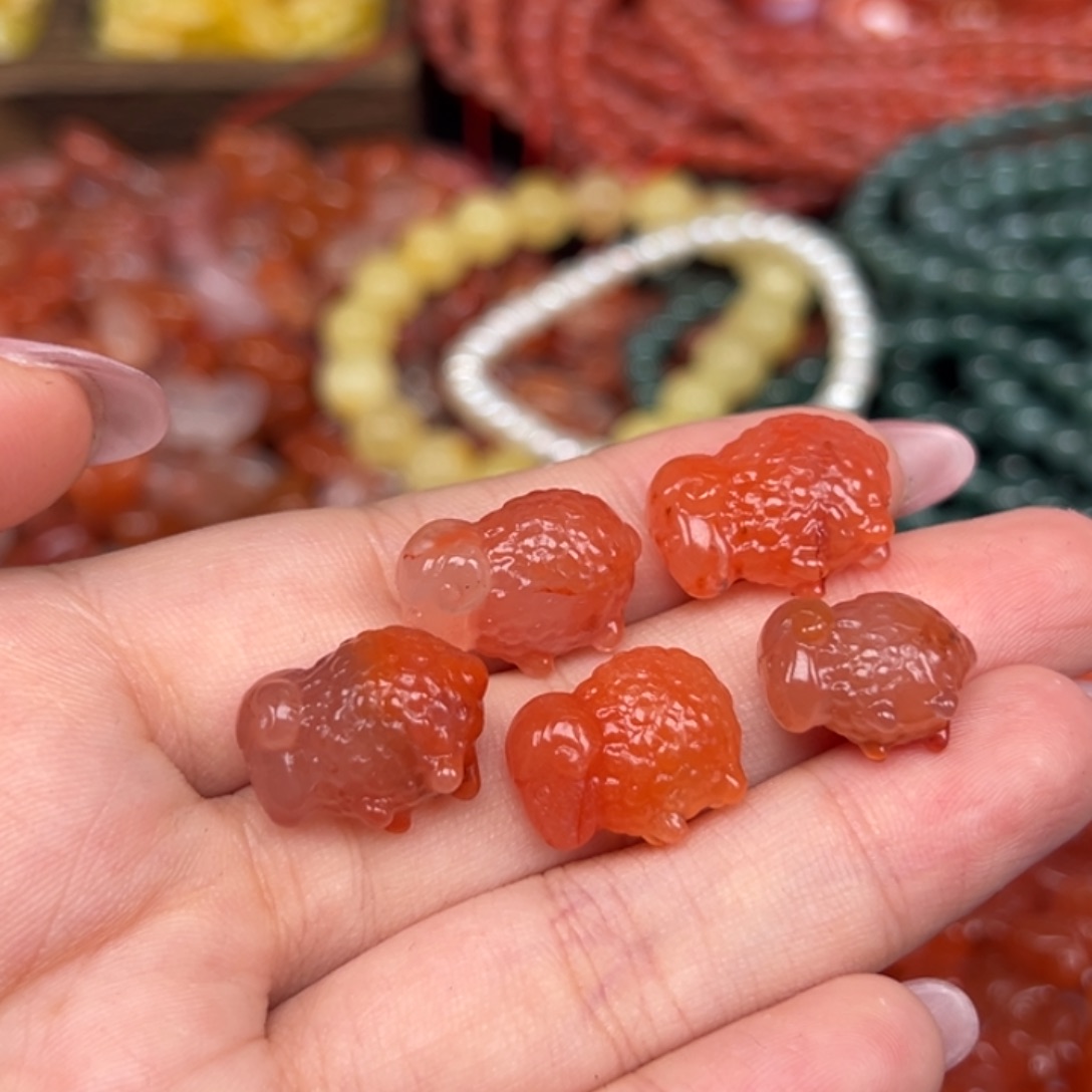 南红玛瑙未镶嵌吊坠(不含链)