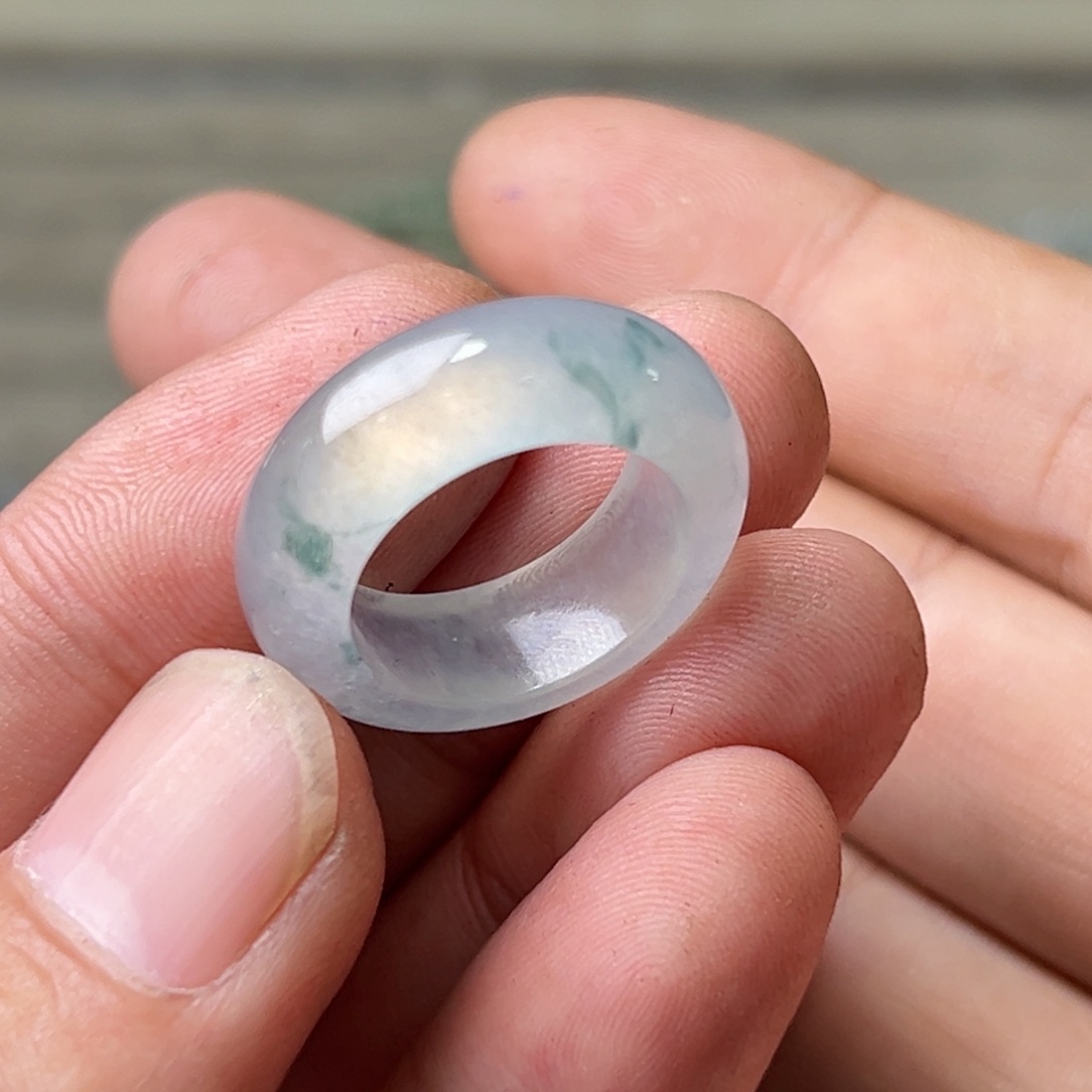 定制翡翠未镶嵌圈口15