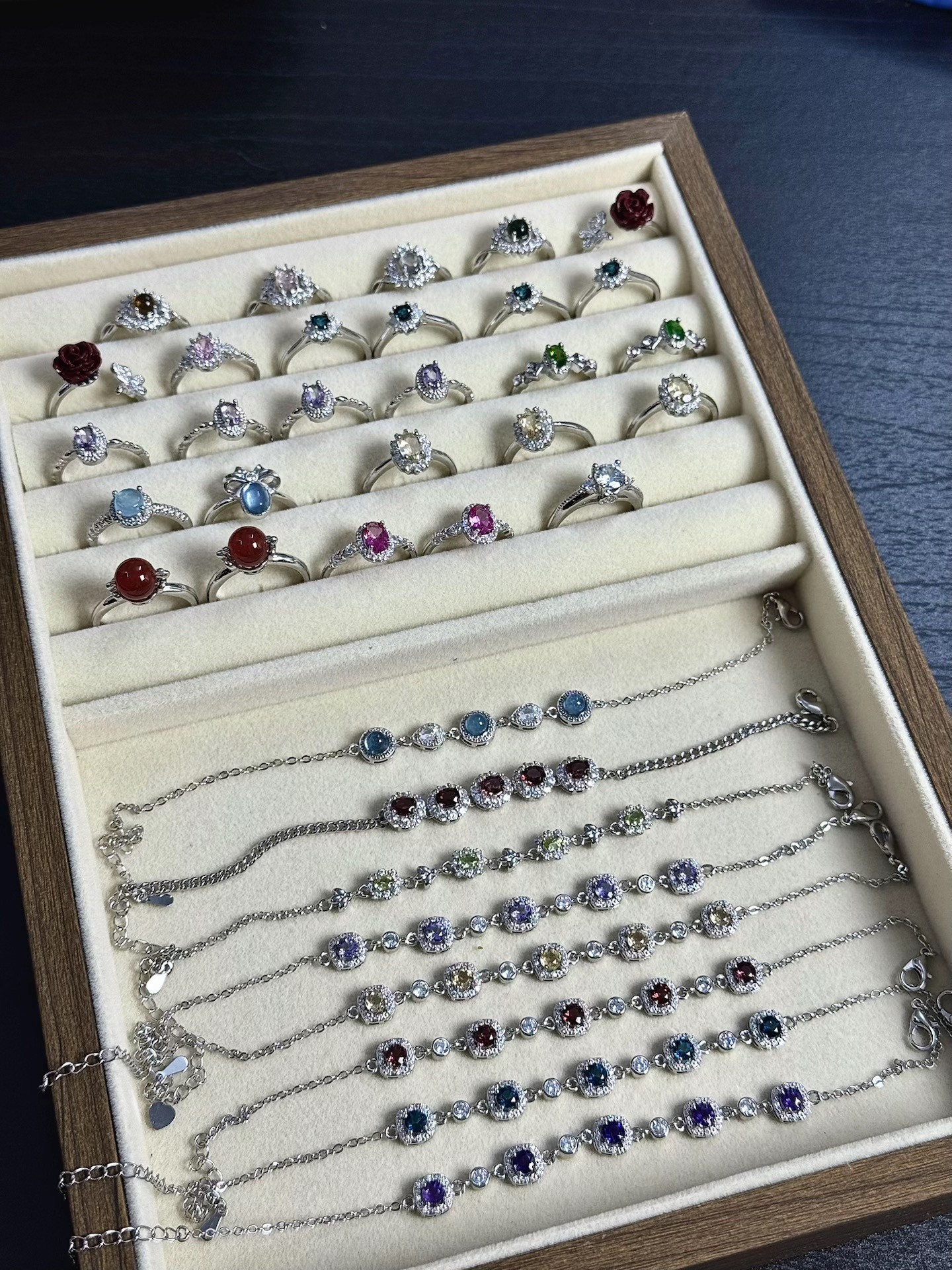 精致925银耳钉耳扣项链吊坠手链