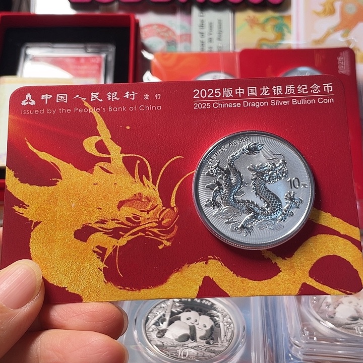 纯银中国龙鸿运卡