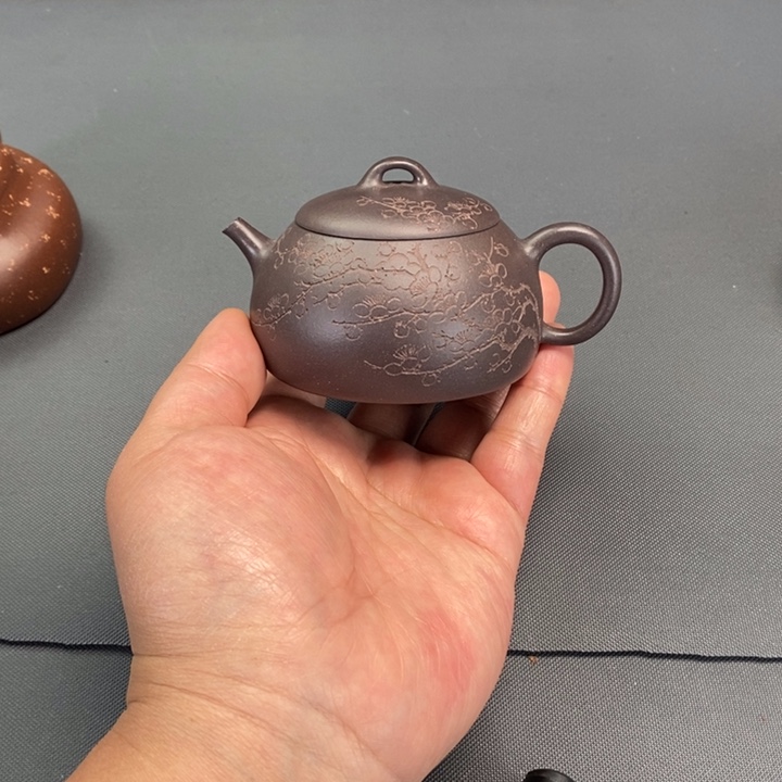 大***贱茶壶紫砂全手小秦权