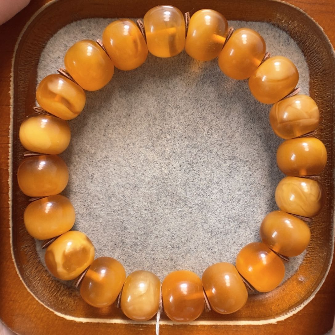 未镶嵌蜜蜡手串蜜蜡手串