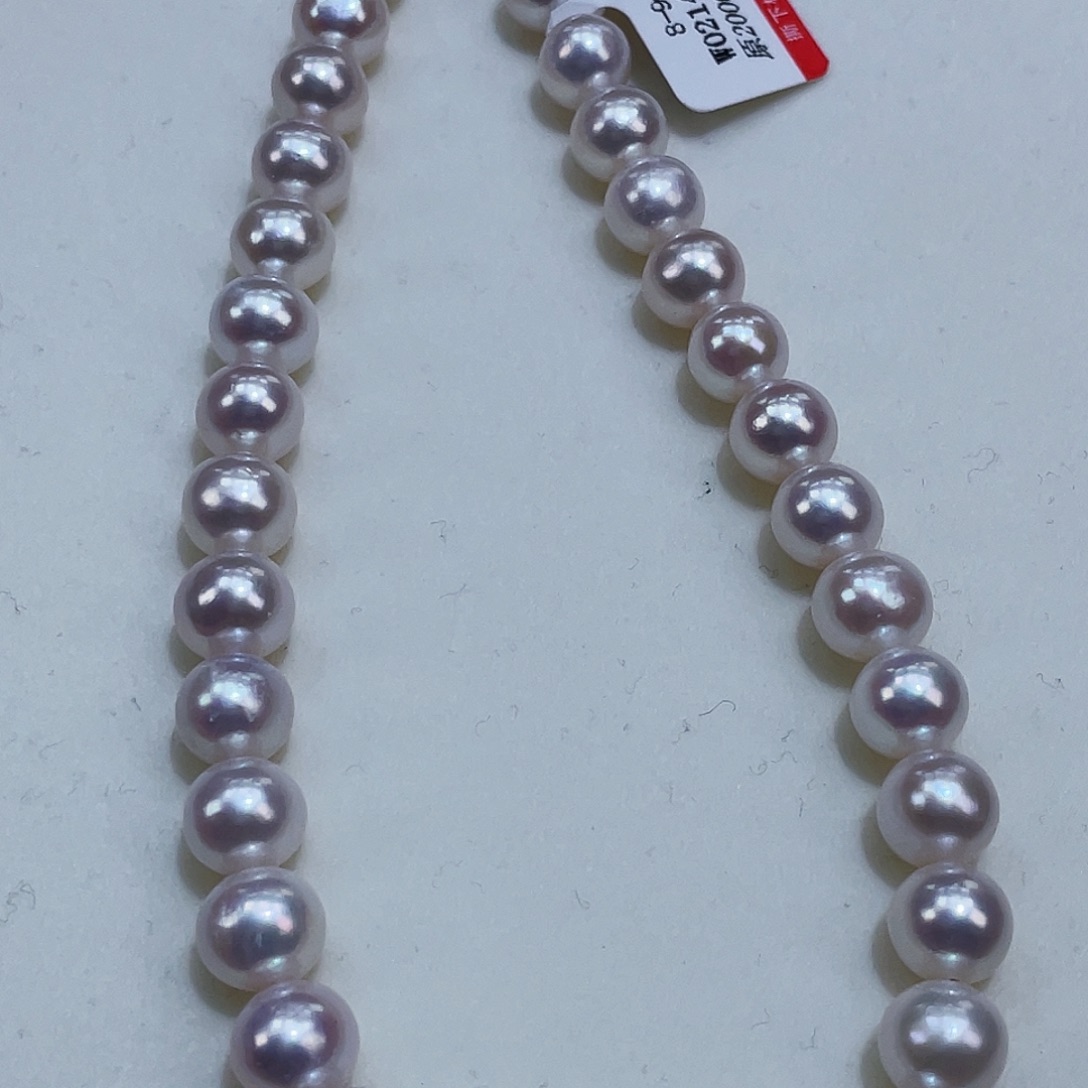 淡水珍珠颈饰银S925镶嵌9.5m炫彩亮瞎眼新品