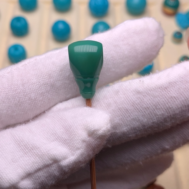 未镶嵌绿松石绿松石三通10.8