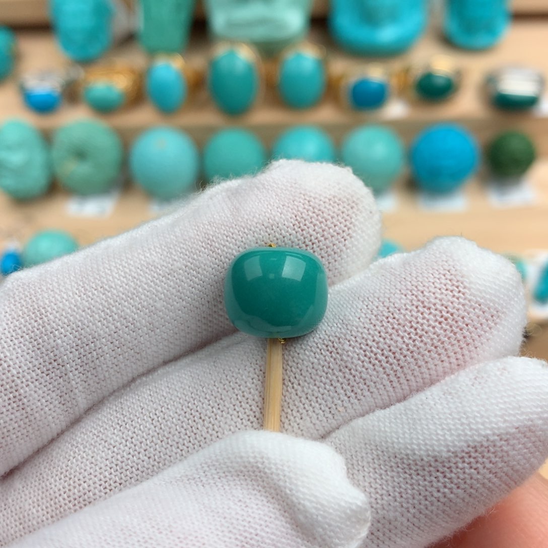 绿松石配饰未镶嵌11.5-10mm