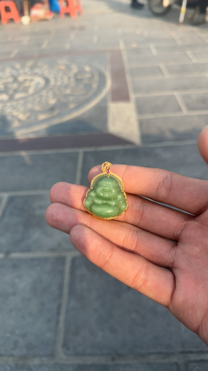 和田玉碧玉佛公 