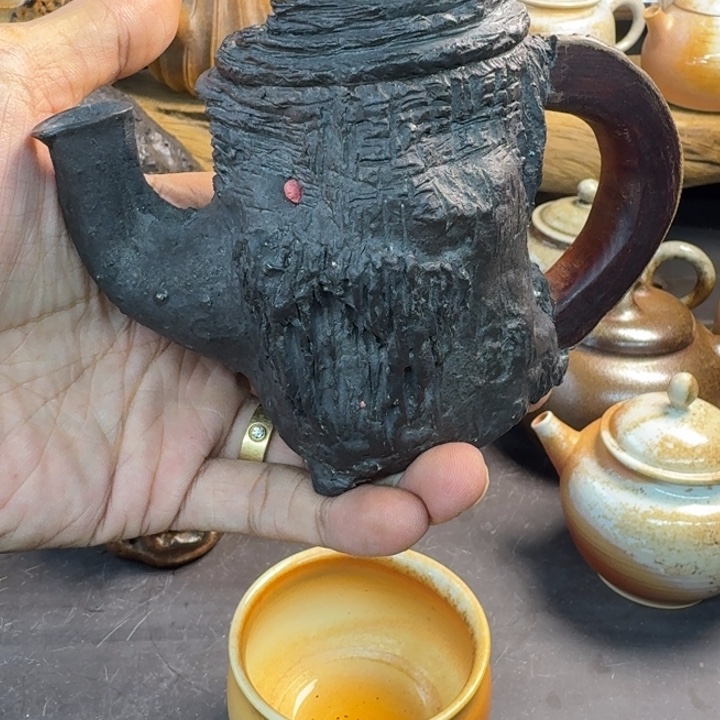 陶远手作悟道系列石头壶