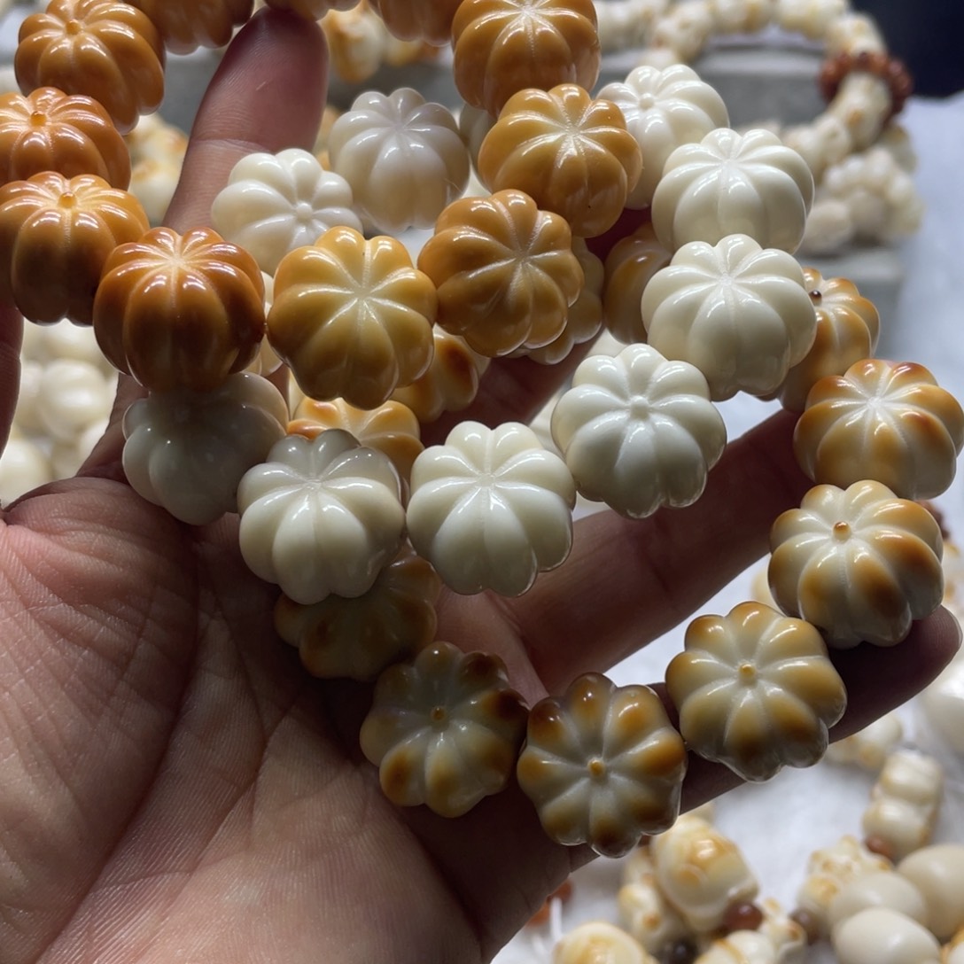 菩提根/象牙果吊坠全品南瓜珠手串卡21