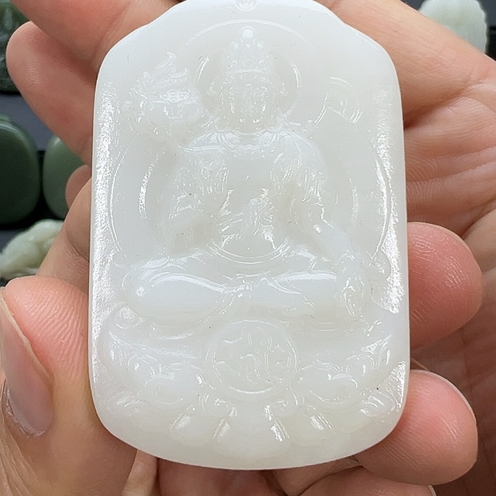 和田玉无事牌未镶嵌