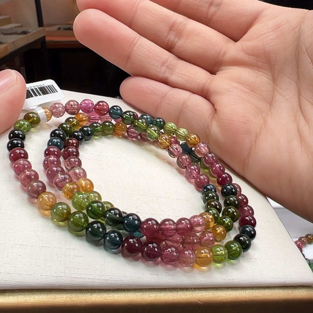 碧玺手串未镶嵌5mmmmmmmm