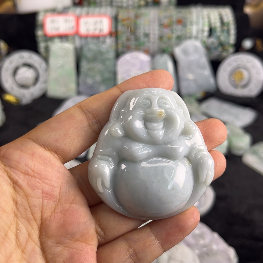 翡翠未镶嵌吊坠(不含链)瑕疵