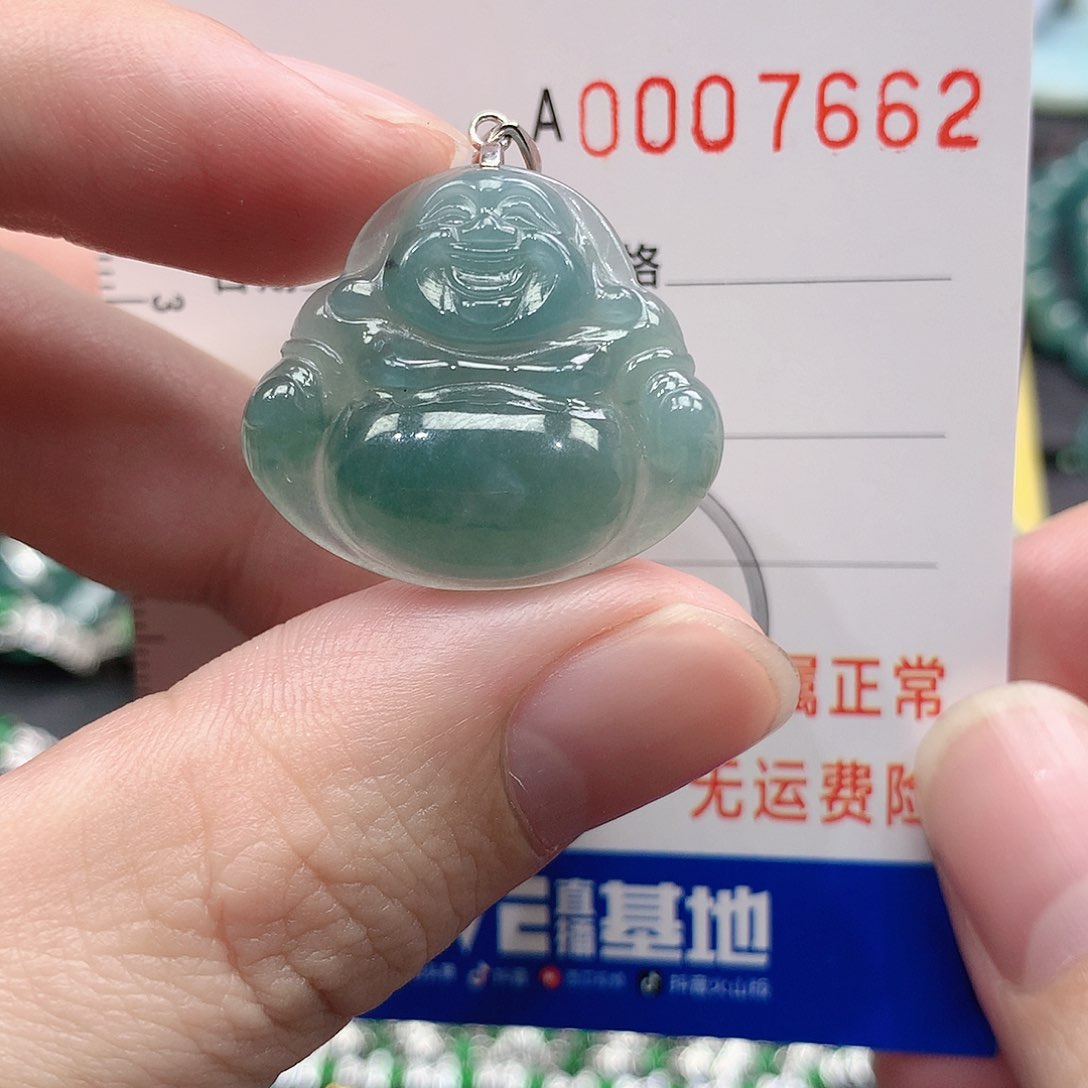 翡翠吊坠(不含链)银S925镶嵌