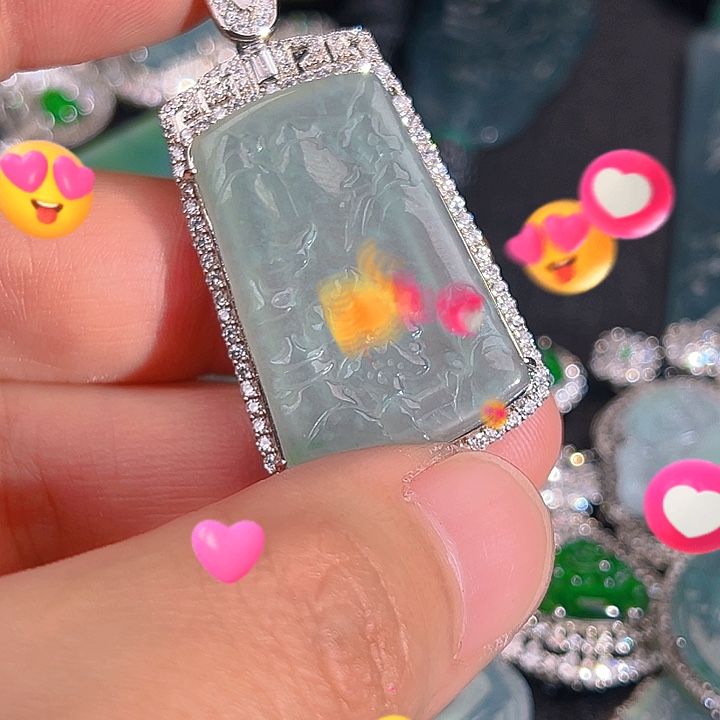 翡翠颈饰未镶嵌6，