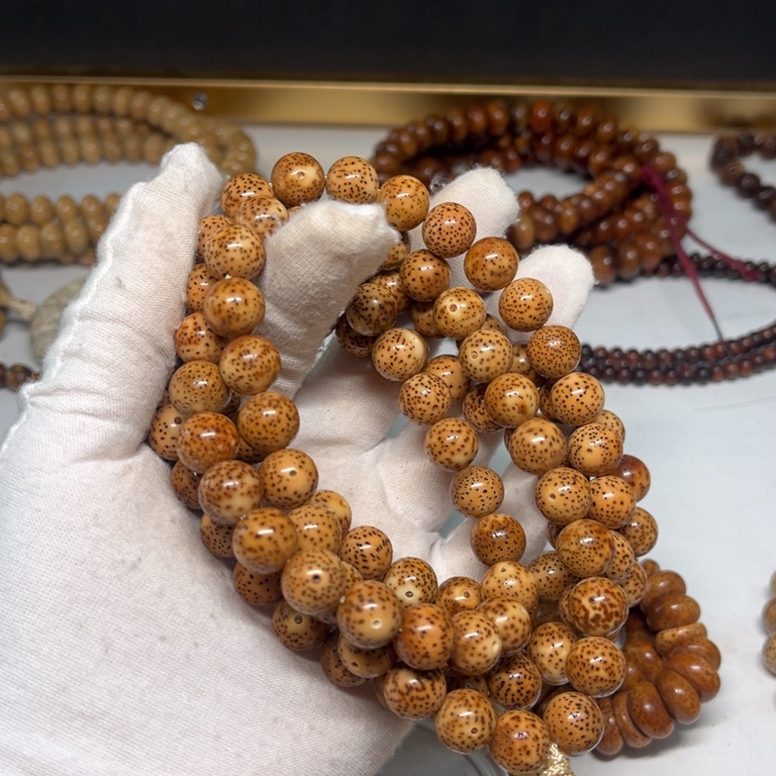 風***吟吊坠星月菩提11正圆珠陈籽