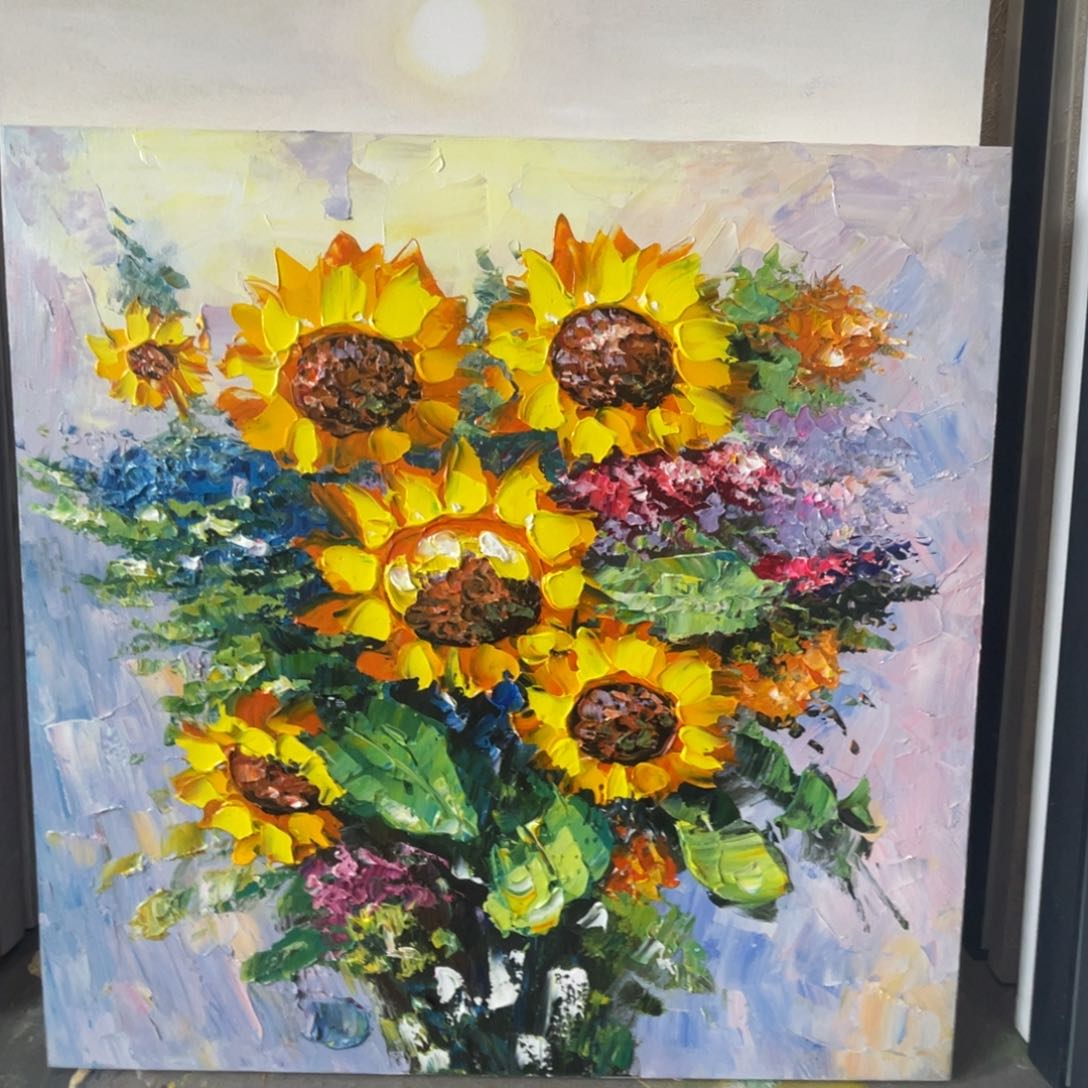 油画油画作品欣赏70.70带铝合金框