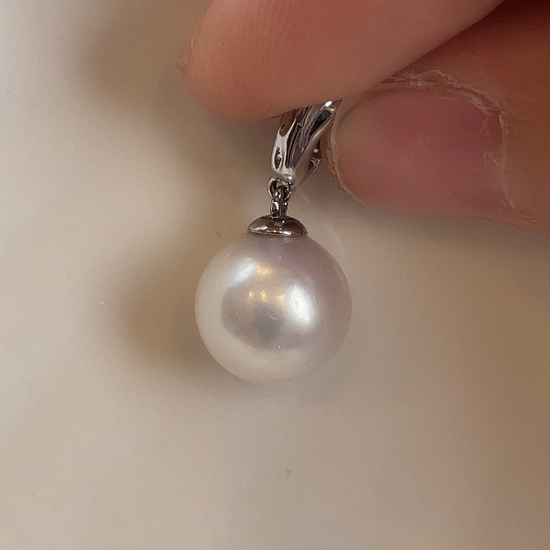 木***ꫜ淡水珍珠银S925镶嵌颈饰