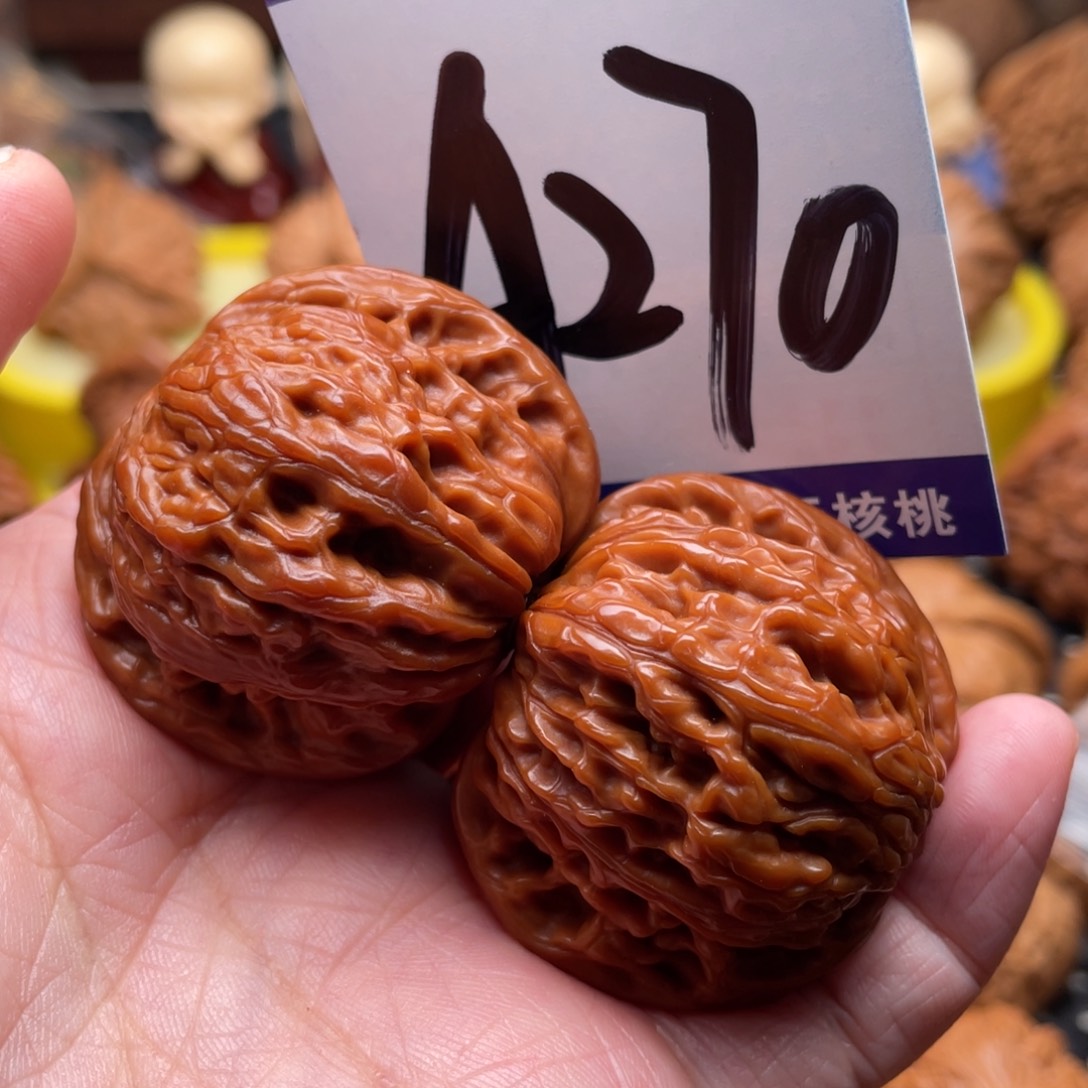 把件文玩核桃磨盘狮子头39
