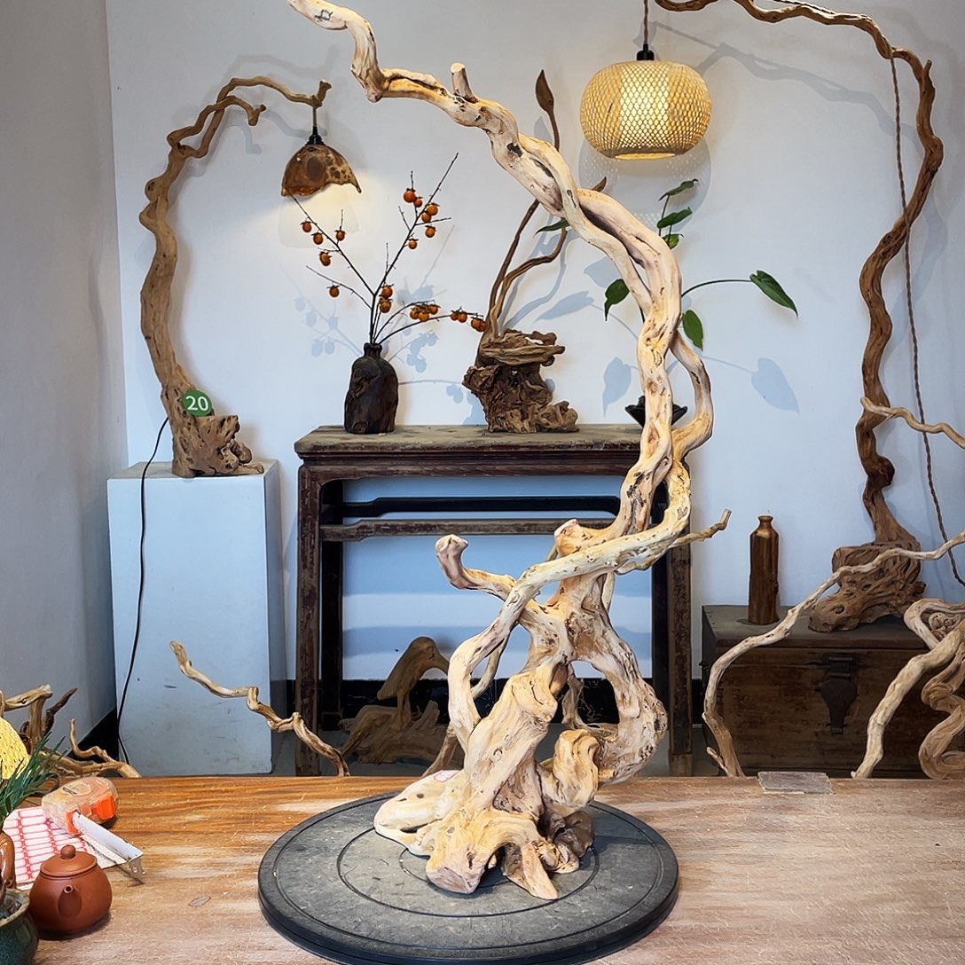 舒***观天然根雕陶制艺术品