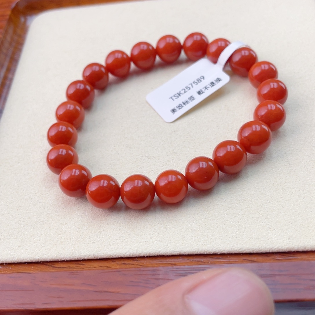 南红玛瑙未镶嵌手链南红手串22.8克
