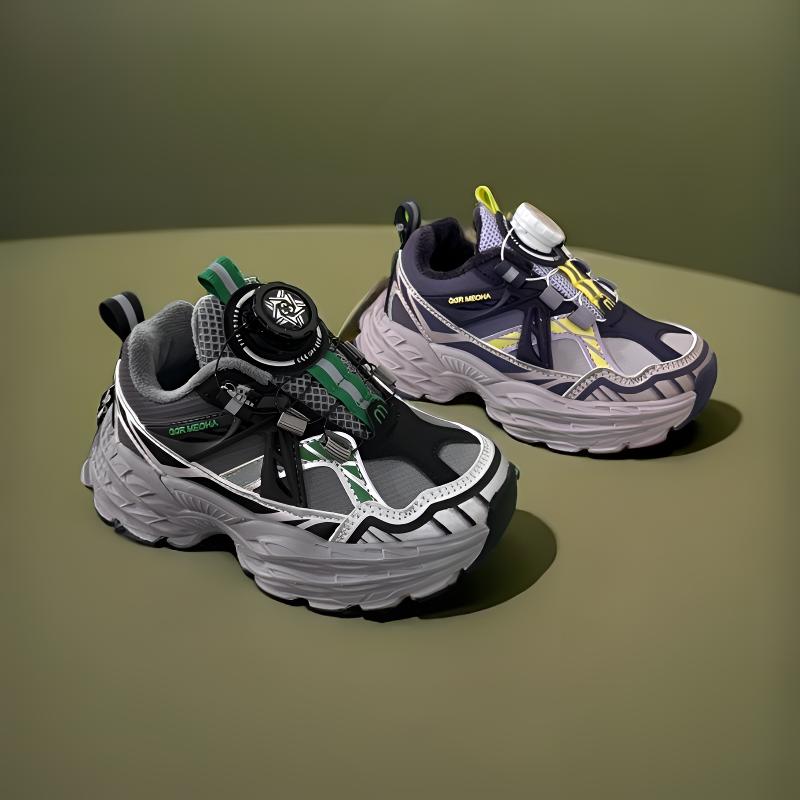 儿童冬季新款加绒保暖男童木头防滑超轻时尚百搭纽扣运动鞋2829