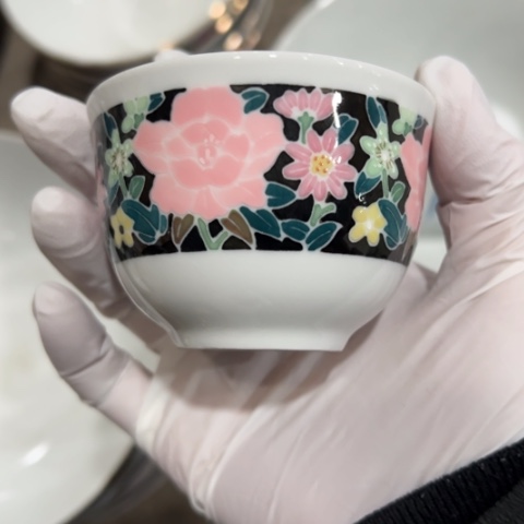 醴陵高温瓷群力手绘80毫升