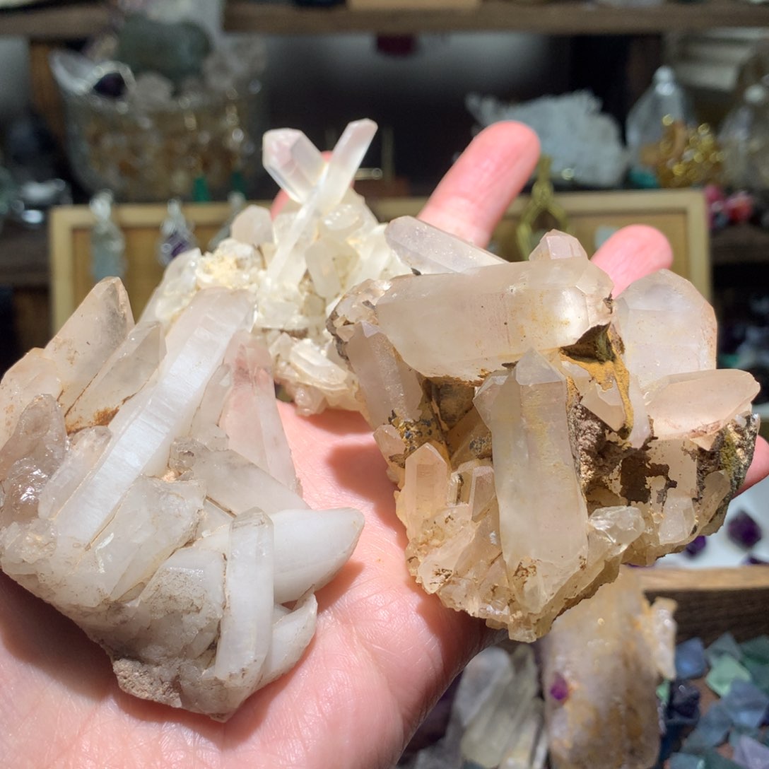 水晶白水晶簇未镶嵌