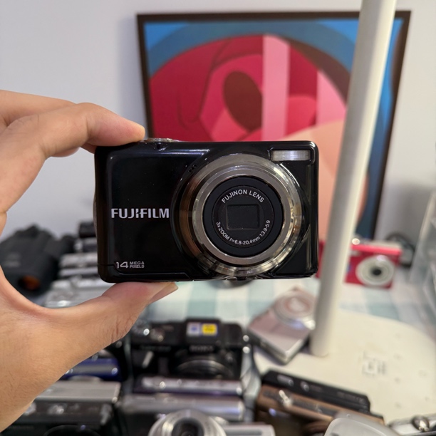9新 Fujifilm/富士 jv310黑色1400万像素3倍变焦出片清晰奶油皮