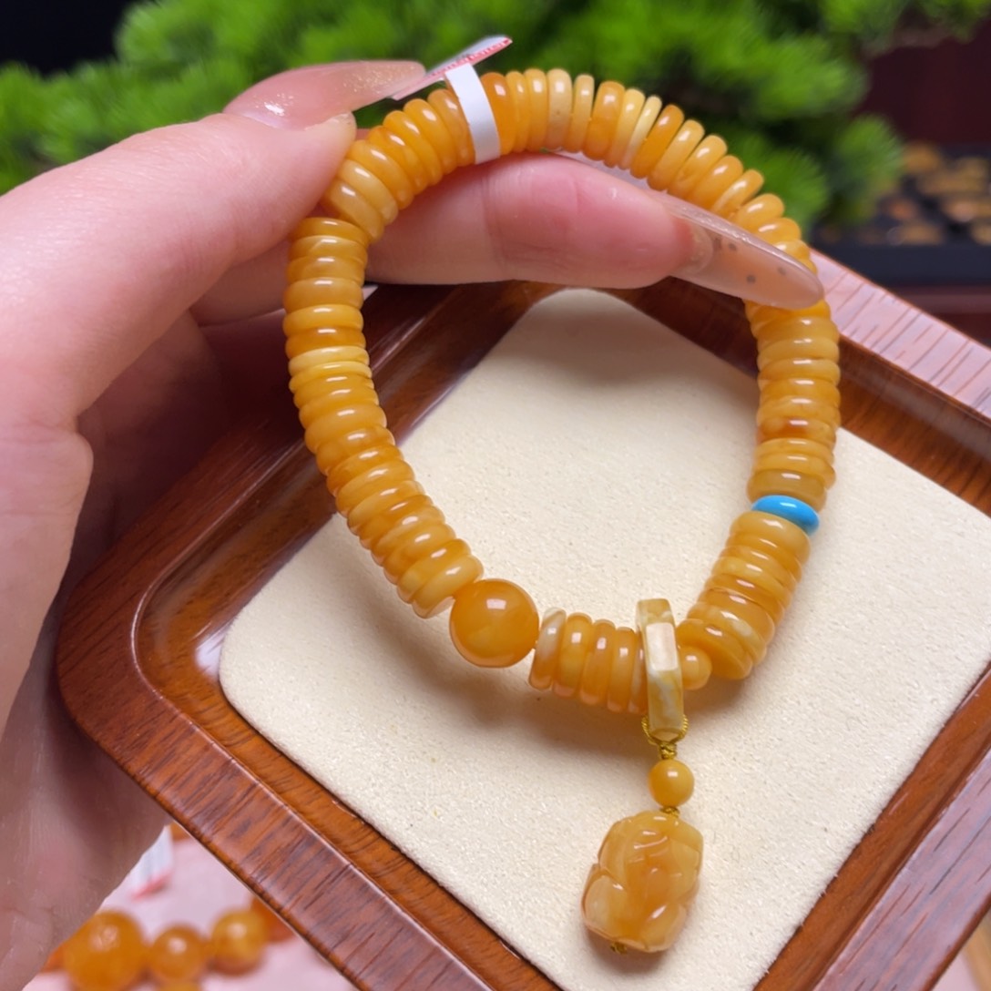 蜜蜡手链未镶嵌手串