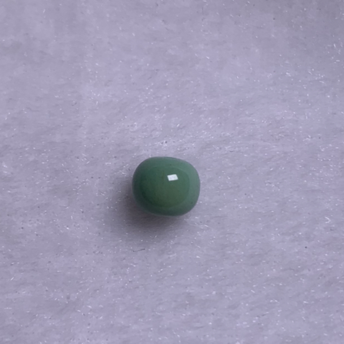 湖北天然原矿高瓷绿松石老型配珠7mm