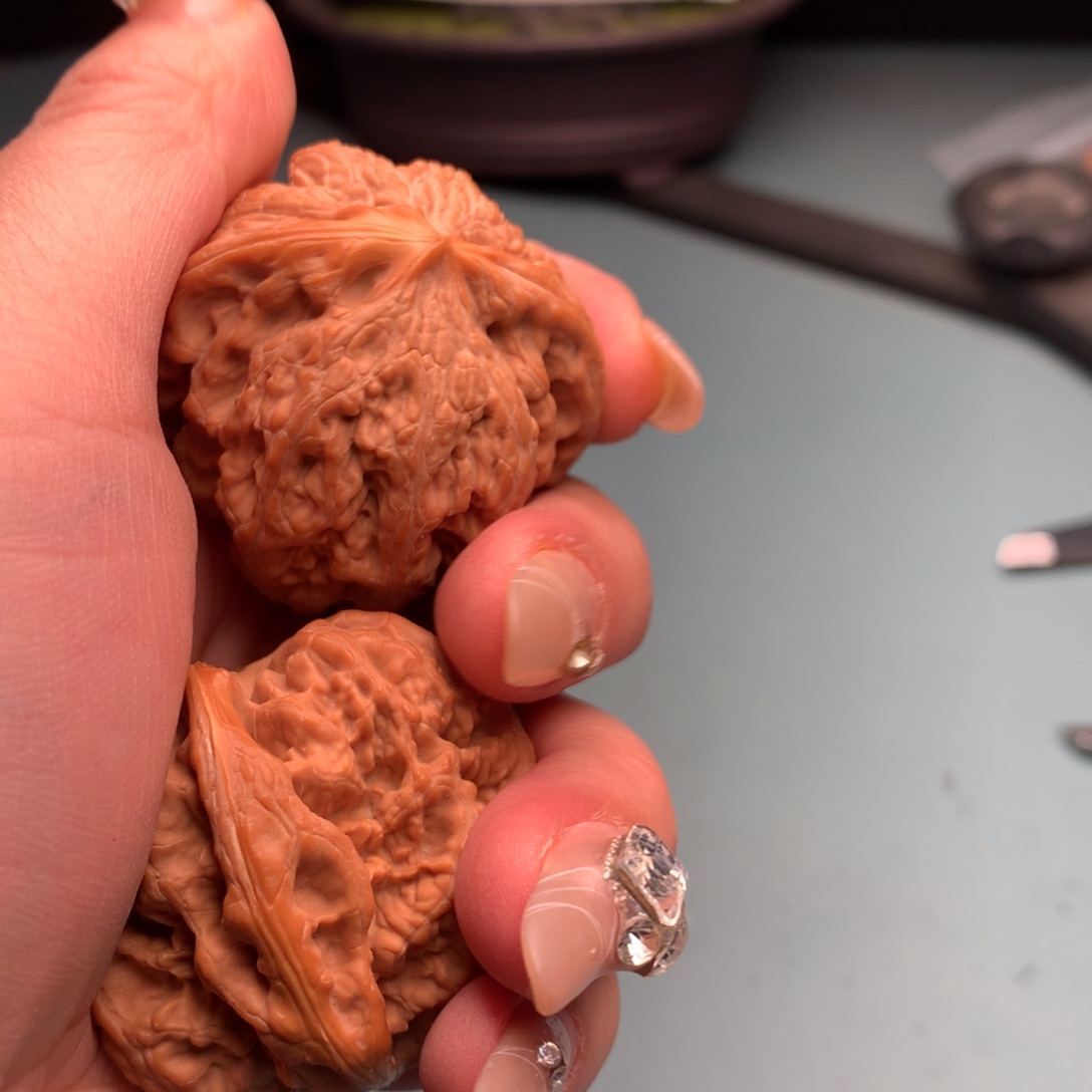 文玩核桃把件粗筋4243