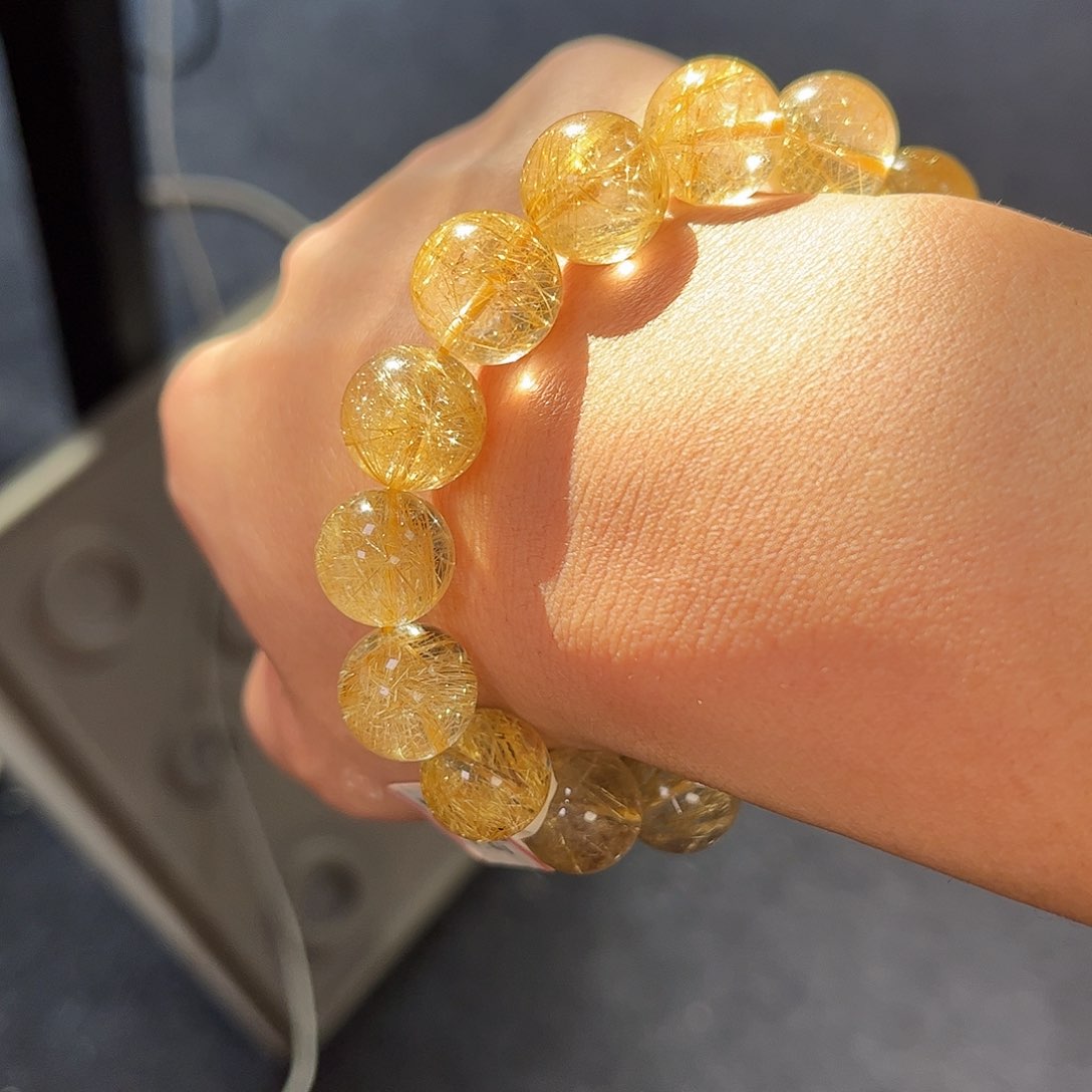 水晶手链未镶嵌钛晶手串