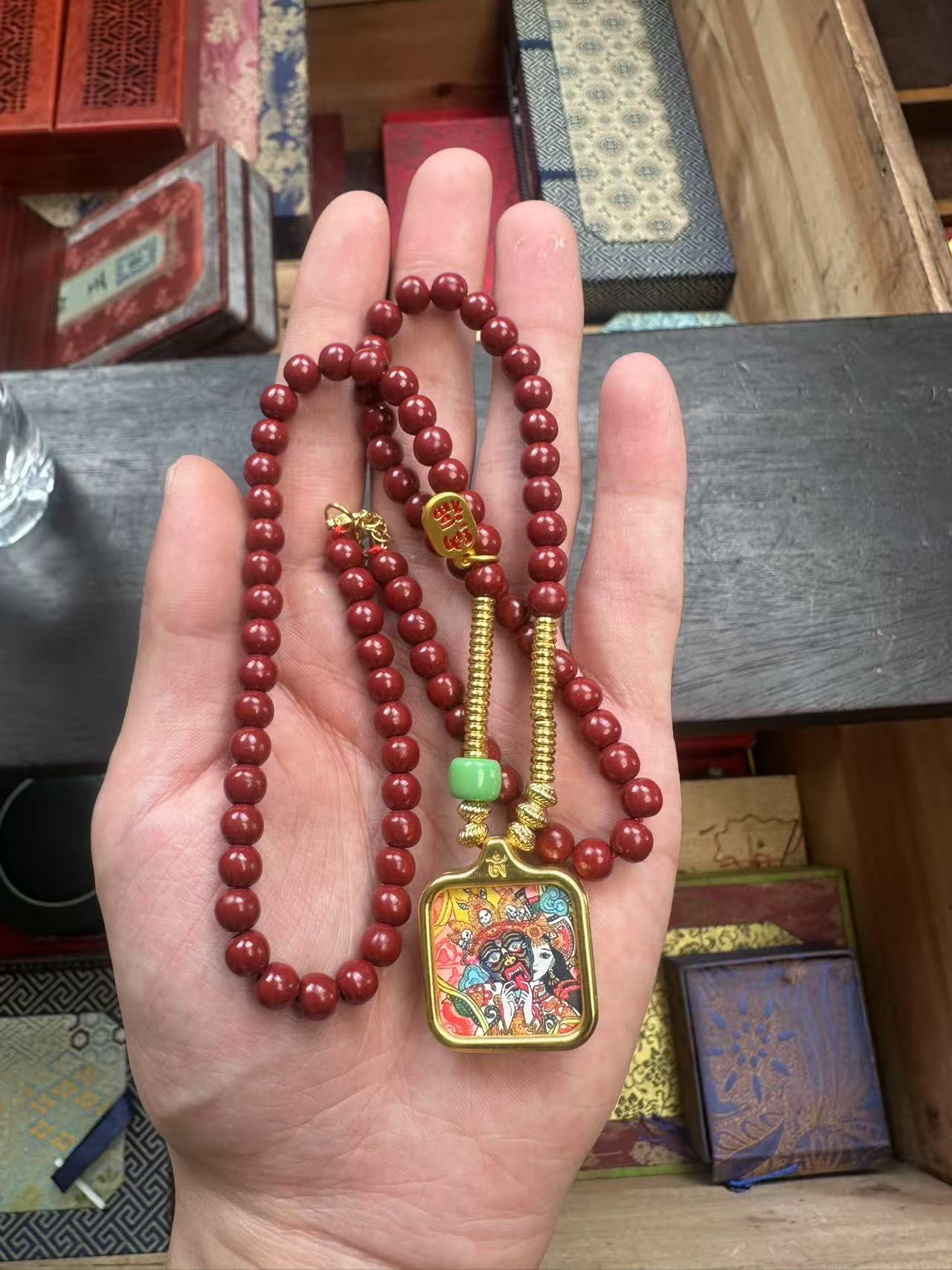 天然辰砂【闪购商品】朱砂小唐卡