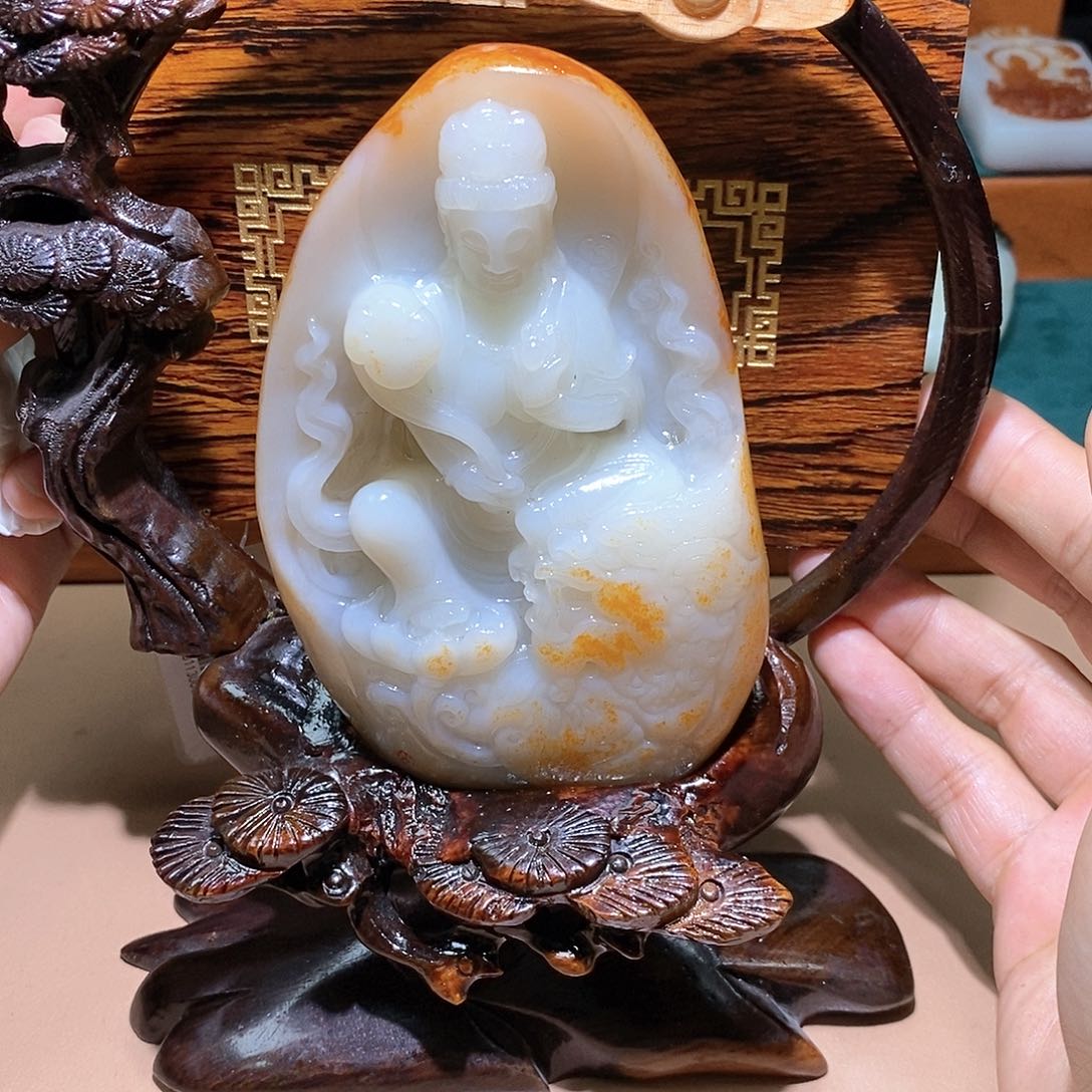 和田玉未镶嵌颈饰L8