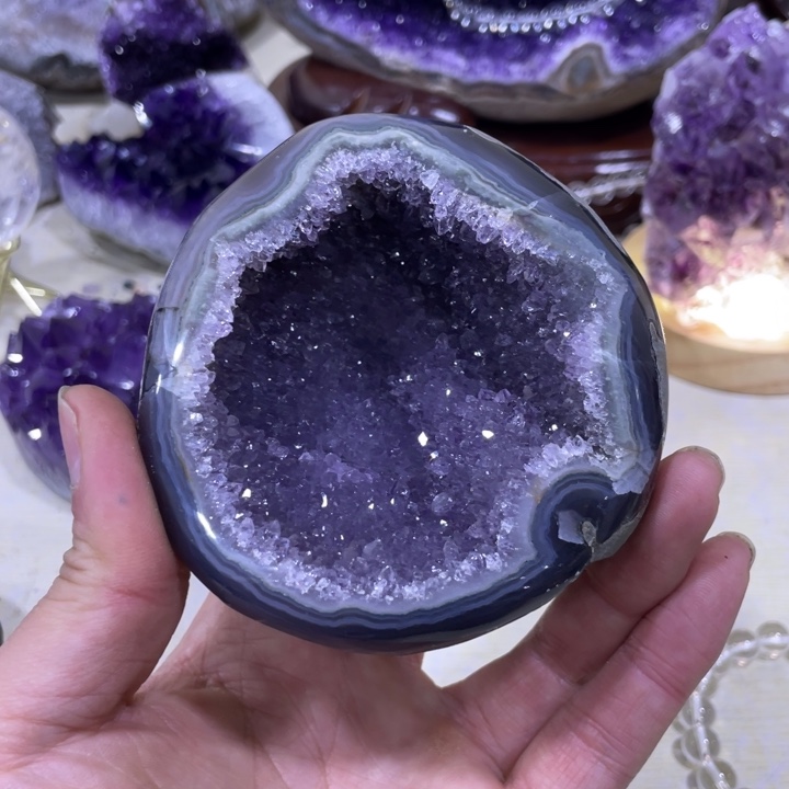 紫晶钱袋子未镶嵌