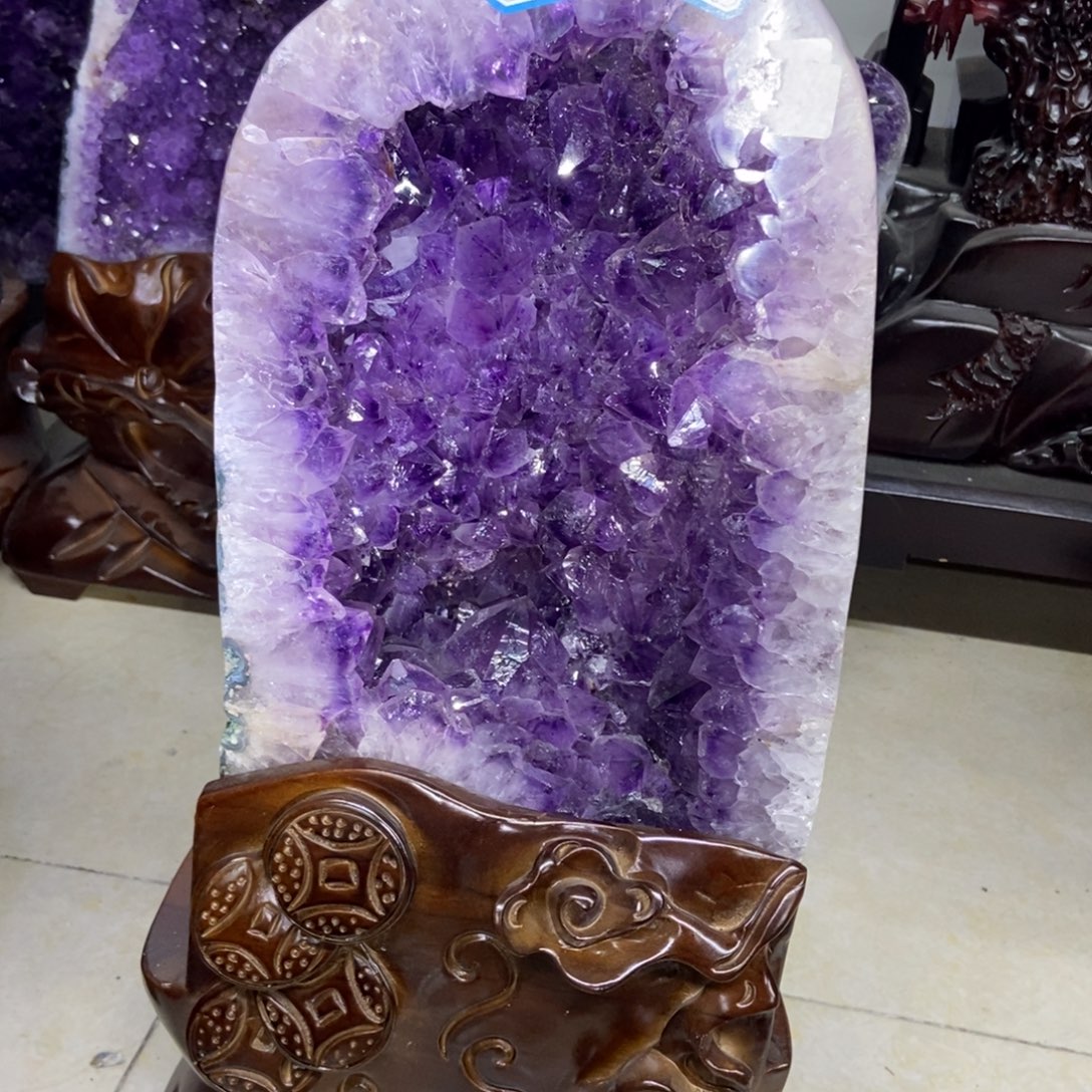 大型摆件（非配饰）紫晶未镶嵌潘