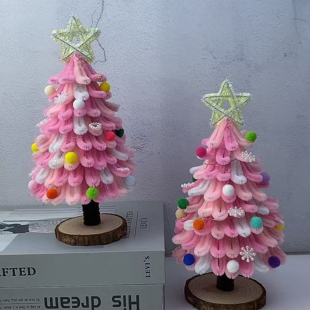 扭扭手工花圣诞树挂件手工diy制作教程视频材料包送女友雪花