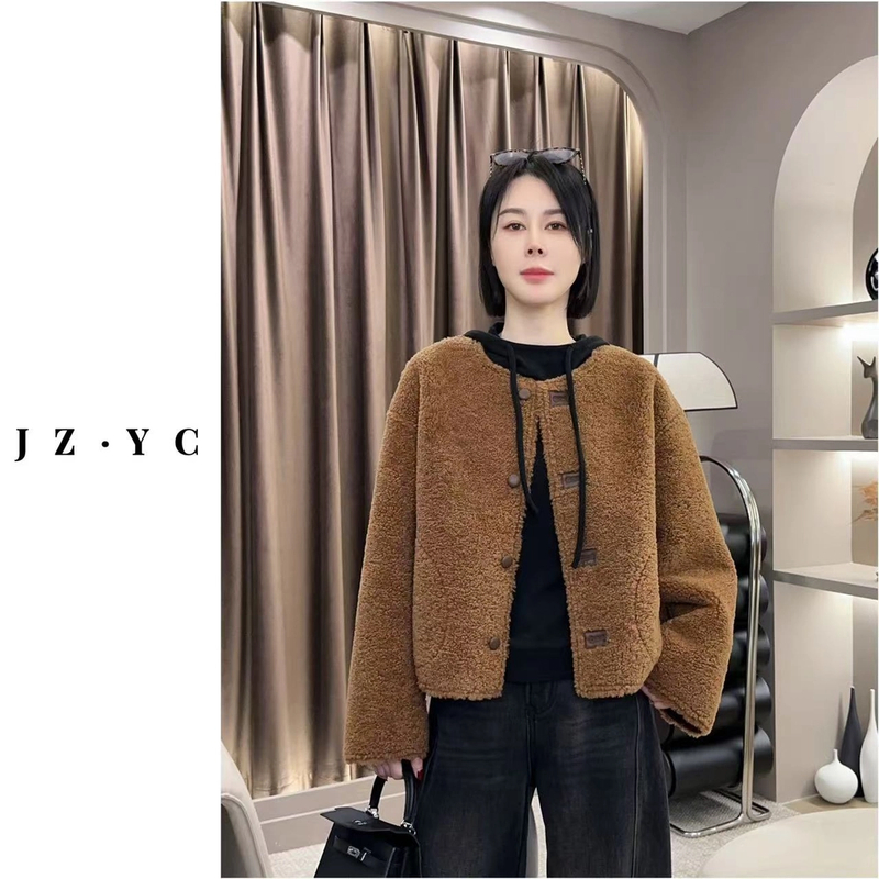 【洁子推荐】2024冬季241296新款韩版极简两面穿休闲外套JZYC