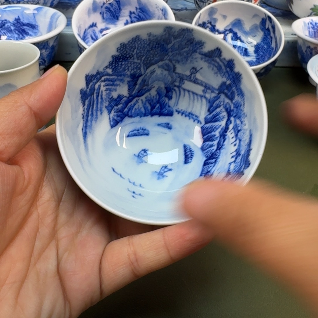 陶景德镇纯手绘茶具圆圆258