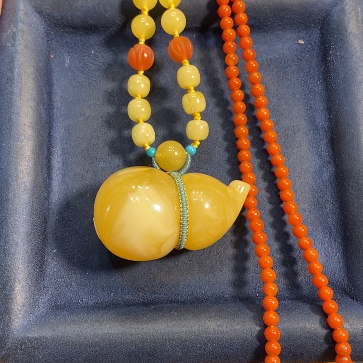 蜜蜡颈饰未镶嵌蜜蜡