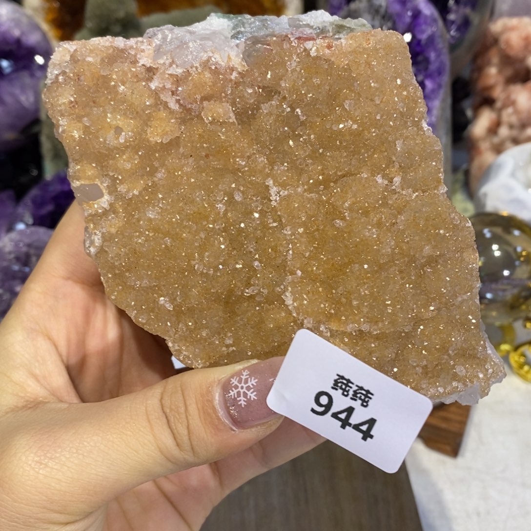 未镶嵌紫晶大型摆件（非配饰）黄橙色平板