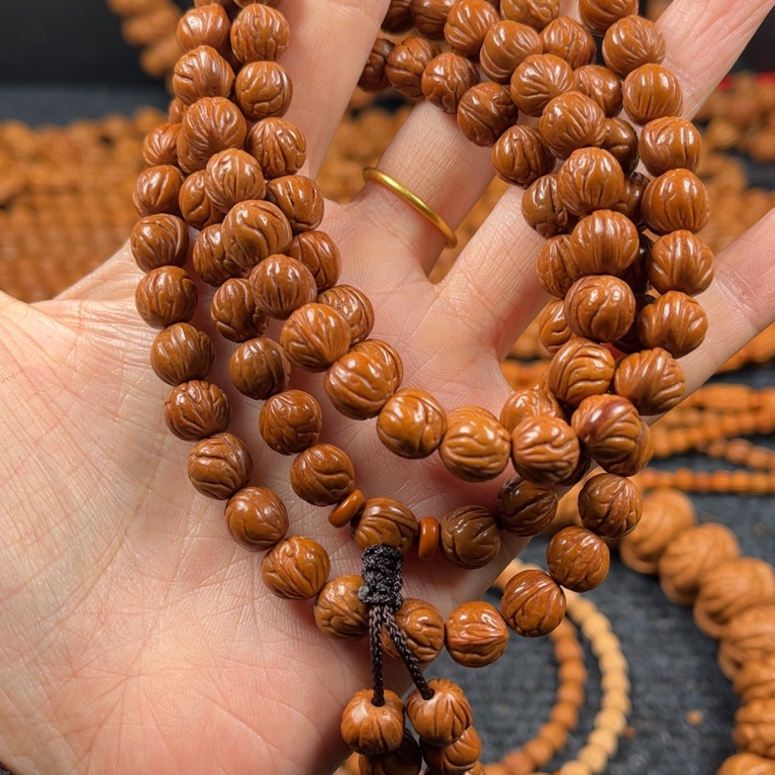 O****手串桃核C6桃核脖挂108