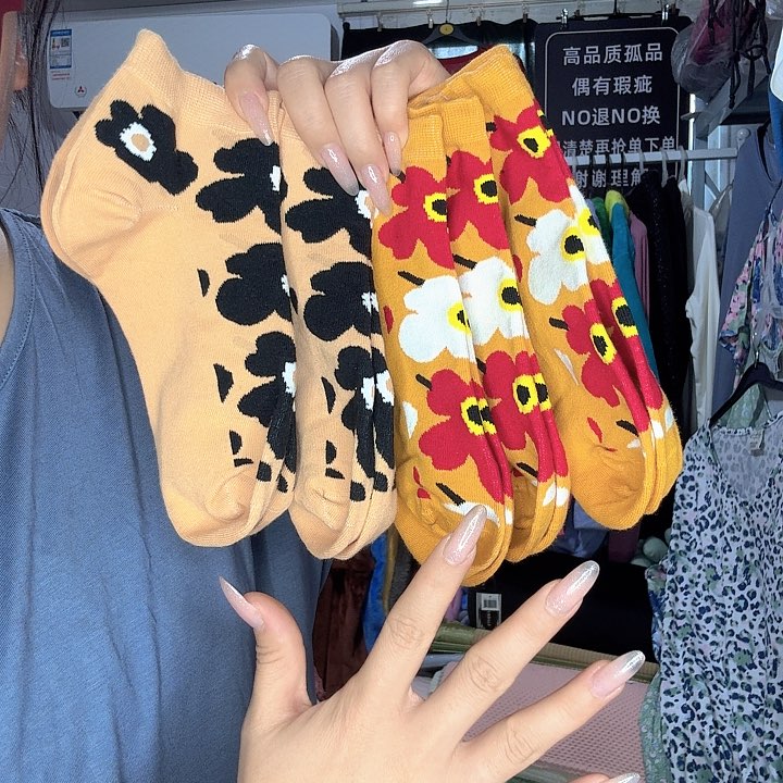 棉芬兰特价袜 五双