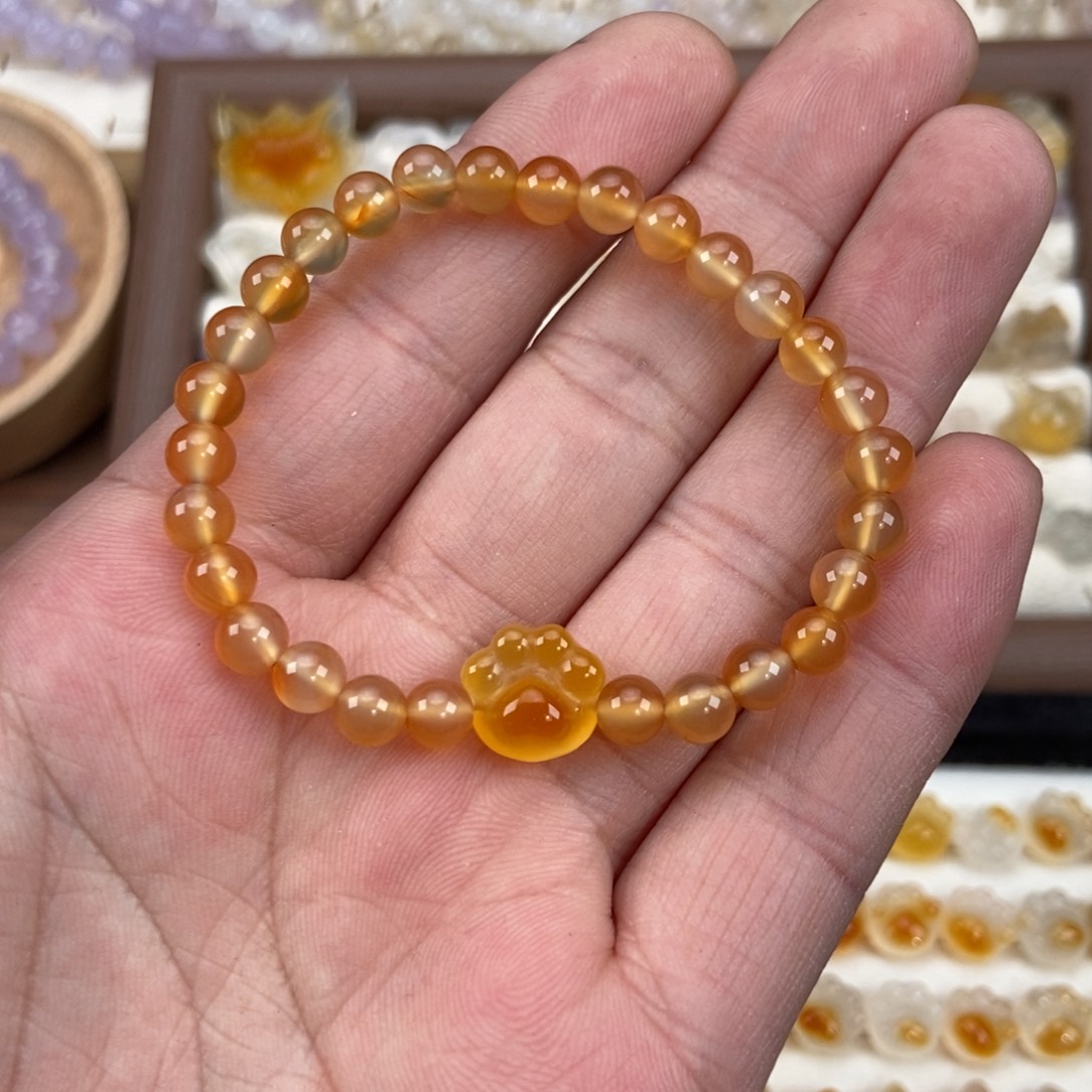 玛瑙/玉髓未镶嵌手链M6