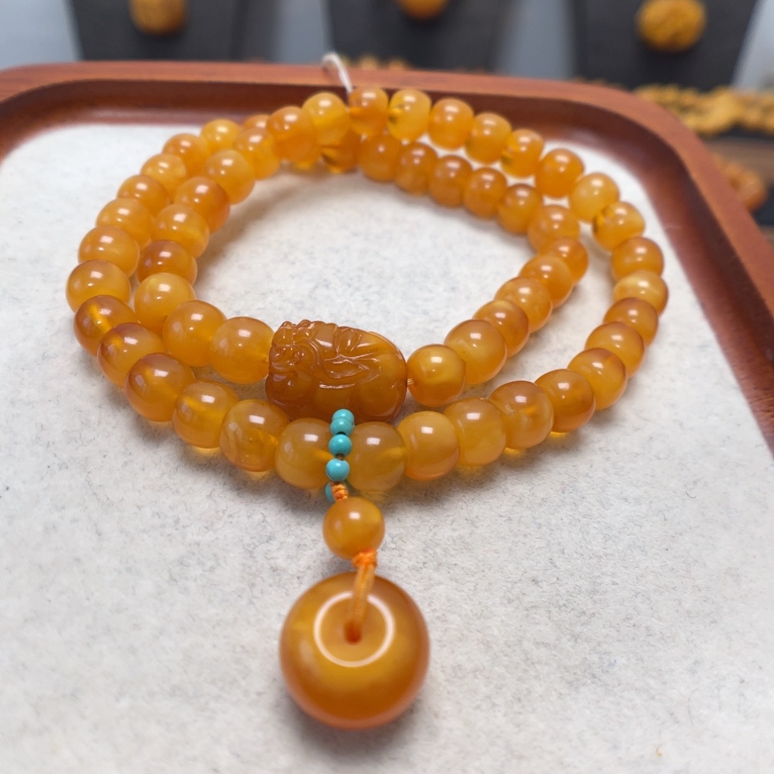 蜜蜡未镶嵌手链蜜蜡